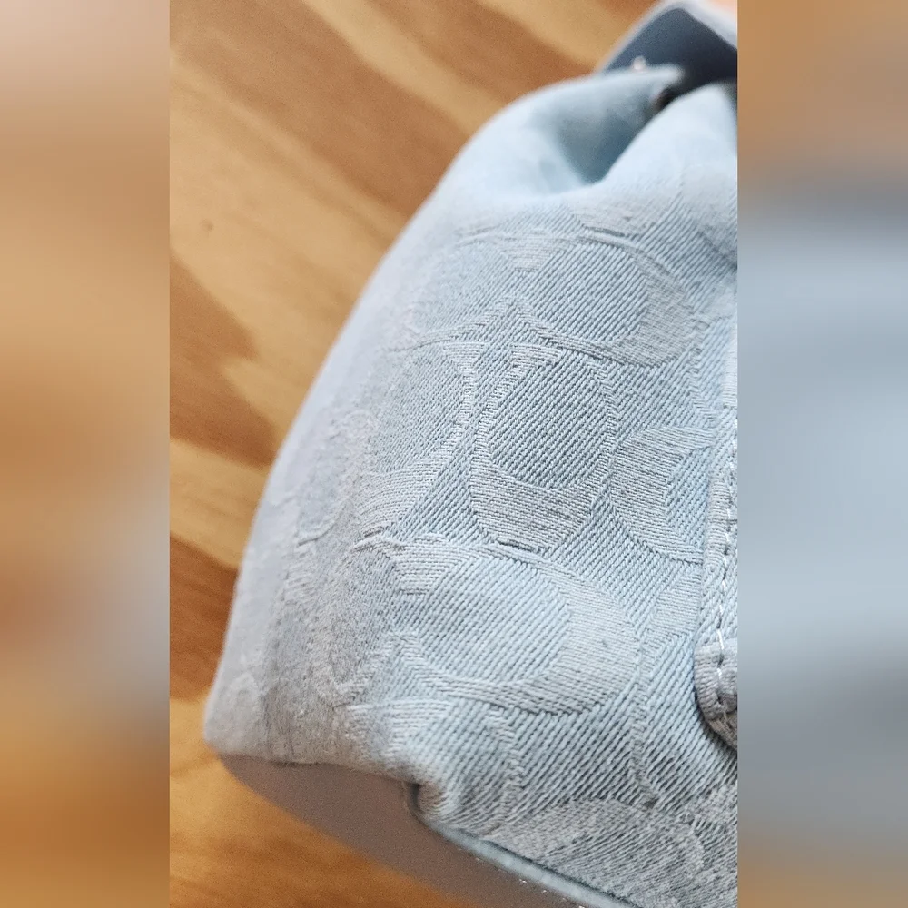 Coach Riya 21 Washed Denim Backpack - Picture 6 of 15